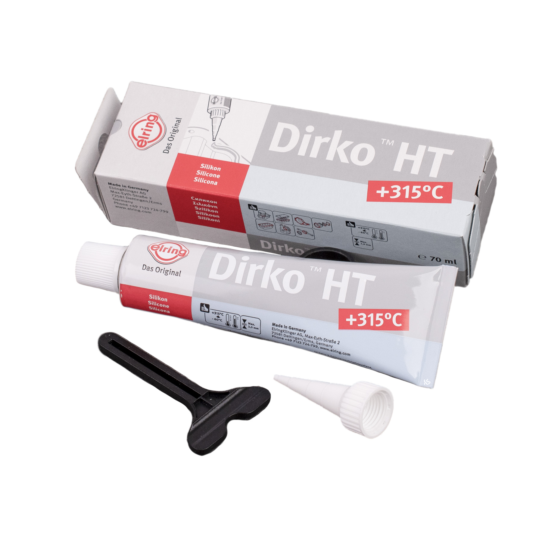 Dichtmasse - Dirko - Grau, 70ml - 036.164 ELRING - 001989612010