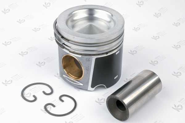40448601, Piston with rings and pin, KOLBENSCHMIDT, Claas Case-IH Mercedes-Benz Truck & Bus Actros MP2 Actros MP3 Travego(O580) Tourismo(O350) Neoplan Bus Skyliner Starliner Setra Bus TopClass OM501LA* OM502LA* OM521* OM522* OM541* OM542* OM941* OM942* Euro2/3 2003+, 0012300, 0032300, 0052600, 40448600, 5410300217, 5410300417, 5410300517, 5410301217, 5410301617, 5410301817, 5410302437, 5410303237, 5410303817, 858210, 99378600