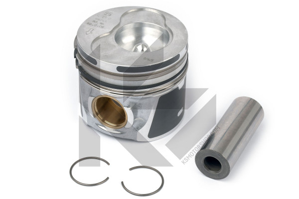 99743710, Complete piston with rings and pin, KOLBENSCHMIDT