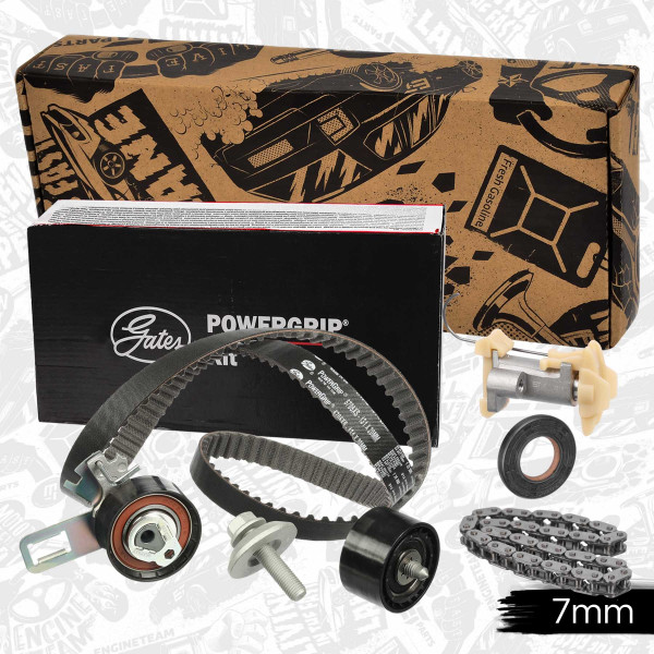 RM0027, Timing belt kit, ET ENGINETEAM, Citroën Peugeot DS Berlingo C-Elysee C3 AirCross C3 C4 Cactus Jumpy SpaceTourer 2008 DS3 301 308 Expert PArtner Rifter Traveller YHW (DV5RE) 1,5 BlueHDi 2018+