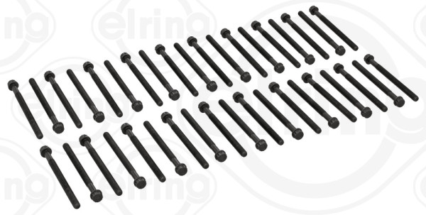 852.570, Cylinder Head Bolt Set, ELRING, Deutz/Deutz-Fahr Agrotron Mitsubishi Mercedes-Benz Actros MP4/MP5 Antos Arocs Citaro Tourismo Travego Setra MultiClass ComfortClass 6R20* OM470* 6R1100* 2011+, 4700160069, 4700160069(38x), A4700160069, A4700160069(38x), 14-10309-01, 4.40592, 480333, T38776-00, 480624, 20080347009