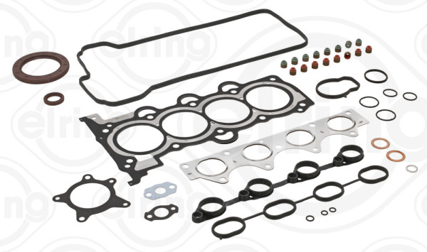 877.190, Full Gasket Kit, engine, ELRING, Hyundai Accent i20/i30/ix20 Kia Carens Ceed Pro Ceed Rio Soul Venga 1,4/1,6/1,6CVVT F4FC* G4FA* G4FC* 2007+, 20910-2BB00, 20910-2BB01, 01-54020-01, 50303400, 83403819, S40555-00, 50313200, 50313300