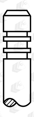 V91469, Intake Valve, AE, 0948.61, 91540748, 2400.032, 537686, 550986B, R4456/SCR, VL079800