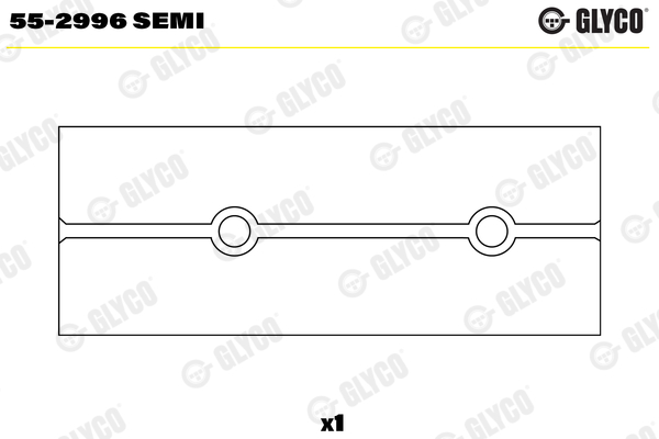 Lagerbuchse, Pleuel - 55-2996 SEMI GLYCO - 1100380050, A1100380050, 001BS18759300