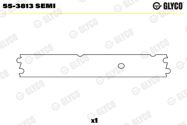 Small End Bushes, connecting rod - 55-3813 SEMI GLYCO - 51.02405-1021, 77812690, 51.02405.1021