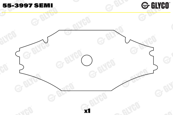 Small End Bushes, connecting rod - 55-3997 SEMI GLYCO - 4420380050, A4420380050, 77262694