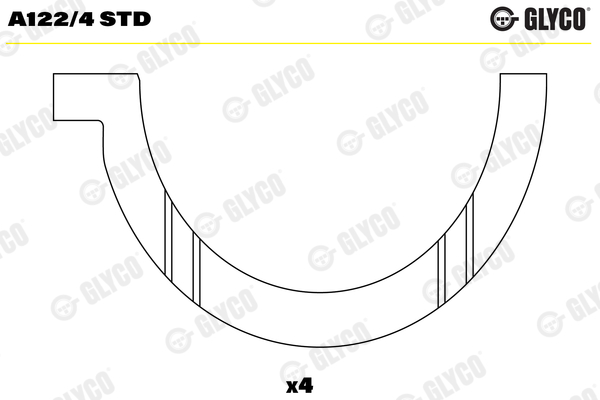 A122/4 STD, Anlaufscheiben, Axiallager, GLYCO, 276758, 276760, 422276, 037AS10651000, 78745600