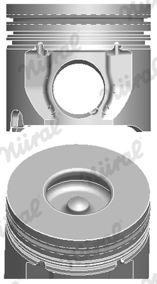 87-113507-10, Piston with rings and pin, NÜRAL, A3505640.50MM