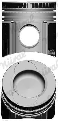 Piston with rings and pin - 87-124500-40 NÜRAL - 51.02511-7225, 2294800, 40374600