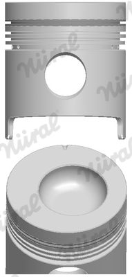 Piston with rings and pin - 87-202400-10 NÜRAL - 3928178, 3928180, 3928181