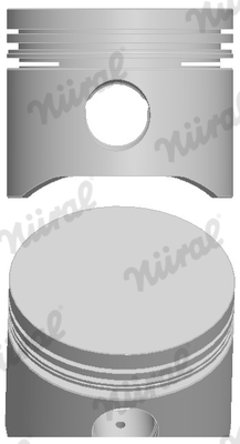 87-209800-10, Piston with rings and pin, NÜRAL, 5881665, 0072500, 24185STD, 93103600