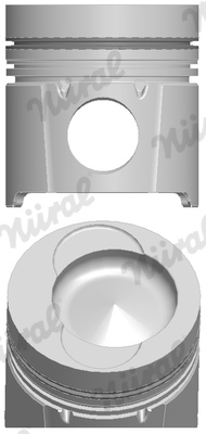 Piston with rings and pin - 87-285900-00 NÜRAL - 51.02511-7291, 2273700, 94416600