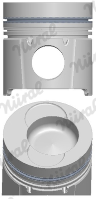 Piston with rings and pin - 87-285900-10 NÜRAL - 51.02511-7293, 2273300, 94412600