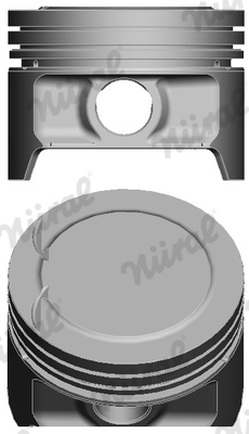 Piston with rings and pin - 87-307100-30 NÜRAL - 90470204, 90470205, 90470206