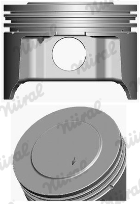 87-426100-00, Piston with rings and pin, NÜRAL, 40032600, A350526STD