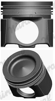 87-434400-10, Piston with rings and pin, NÜRAL, Renault & Volvo Truck & Industry Magnum Kerax FH/FMX DXi13* D13A* D13C* D13B* TAD1340→TAD1345 TAD1350→TAD1355 2005+, 20847904, 21105177, 037PI001060000, 224-3858, 40834601, 20727440