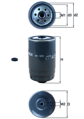Palivový filtr - KC503D MAHLE - 31922A9000, 319703Z950, 31970C5900