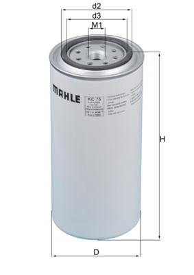 Palivový filtr - KC75 MAHLE - 420799, 905410500117, 4207999