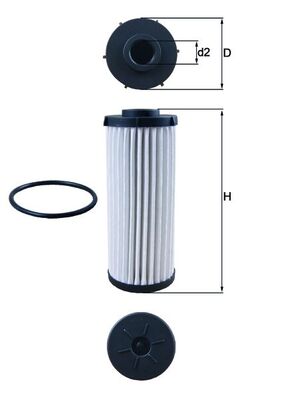 Hydraulický filtr, automatická převodovka - HX139D MAHLE - 0BH325183A, 0BH325183B, 0BH325183D