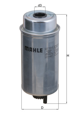 Fuel Filter - KC227 MAHLE - 1006374, 15706960, 162000080845