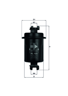 Fuel Filter - KL123 MAHLE - FE6813480, MB220791, MB220792