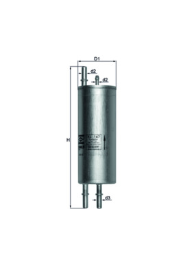 Palivový filtr - KL167 MAHLE - 13326754016, WFL000020, 16126754016