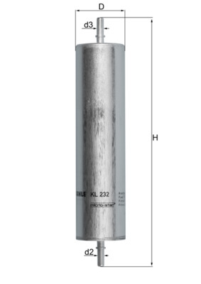 Palivový filtr - KL232 MAHLE - WJN000080, 109114, 153071760485
