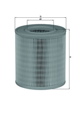 Vzduchový filtr - LX1253 MAHLE - 4F0133843A, 0714188, 109213