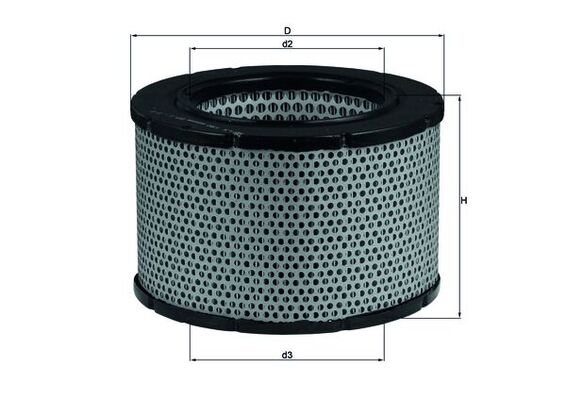 Vzduchový filtr - LX190 MAHLE - 0000940204, 1498422, 1553922