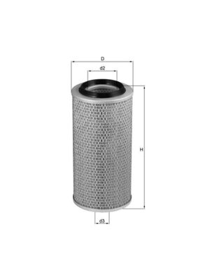 Vzduchový filtr - LX83 MAHLE - 0020947004, A0020947004, 06786