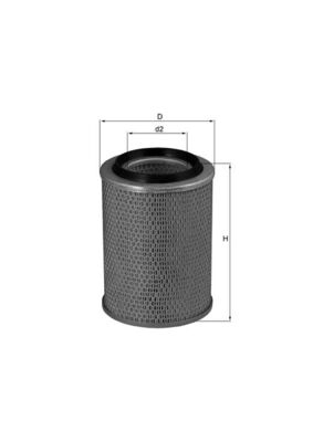 Vzduchový filtr - LX690 MAHLE - 0020943504, 5017815, 0020944004