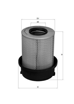 Air Filter - LX739 MAHLE - 0040940204, A0040940204, 0114029