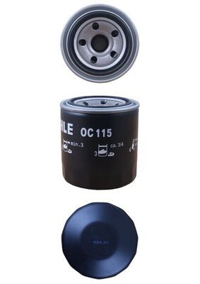 OC115, Oil Filter, MAHLE, 032414300, 0649010, 11713229, 11900535100, 1524132090, 1560187310, 5650301, 649008, 7711500014, 901517400, 945539, 9Y4494, K9665400, LRF000020, MD00540, 0649017, 11715850, 12335035100, 1627132092, 3250007, 90485457, 911200018, 93156769, LRF100120, MD017440, 12408535111, 3252676, 4318092, 93156665, 93156956