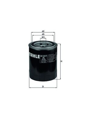 Olejový filtr - OC331/1 MAHLE - 1651085FA0, 0451103276, LS830