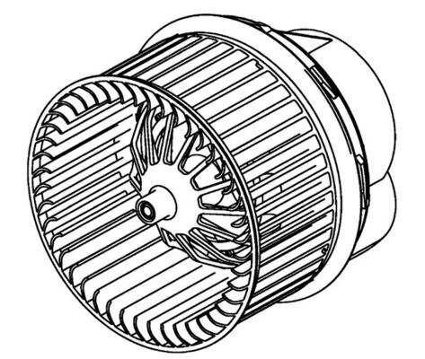 Vnitřní ventilátor - AB265000P MAHLE - 1548221, 7G9T18456DA, 34211