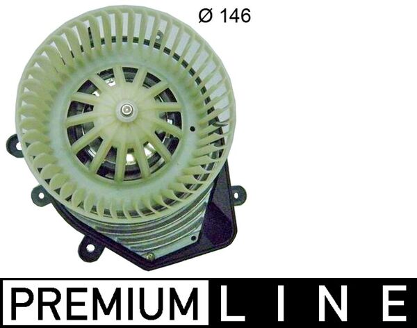 Vnitřní ventilátor - AB52000P MAHLE - 8D1820021, 8D1820021B, 05991167