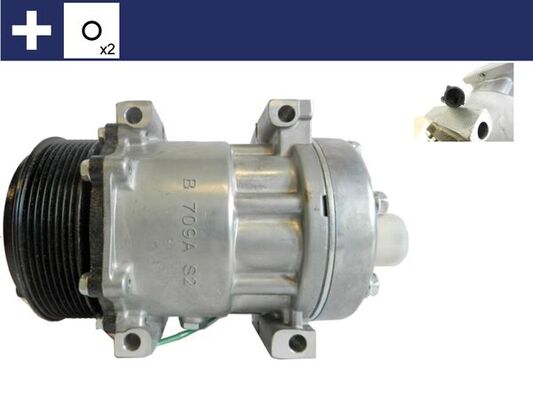 Compressor, air conditioning - ACP392000S MAHLE - 0000504185596, 4894306, 504185596