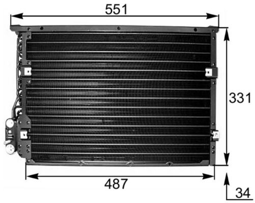 AC177000S, Condenser, air conditioning, MAHLE, 6977492, 64536977492, 64538391355, 8391355, 053300N, 06005191, 0802.2015, 101571, 1223351, 169744, 35246, 53623, 705M10, 816982, 888-0400284, 925167, 94407, 945046, BW5191, CT11235, KDBW191, QCN42, TSP0225234, 1223351X