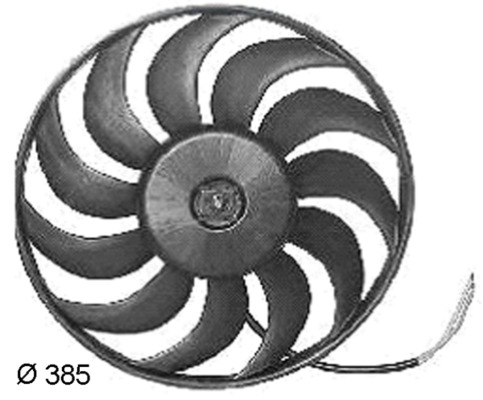 Větrák, chlazení motoru - CFF135000S MAHLE - 8E0959455A, 8E0959455L, 0325746
