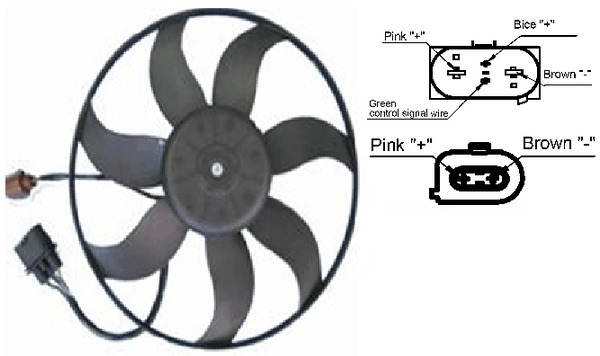 Fan, engine cooling - CFF187001S MAHLE - 1K0959455CQ, 1K0959455DL, 1K0959455DT