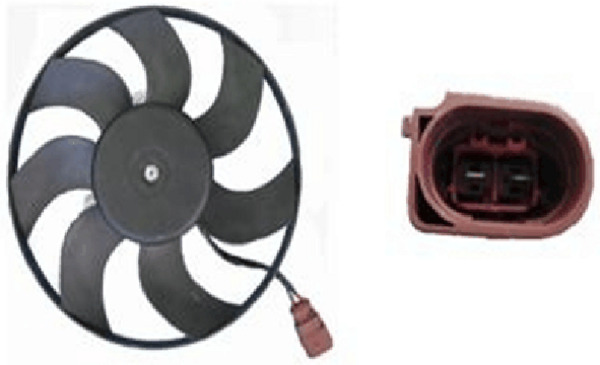 Fan, engine cooling - CFF188000S MAHLE - 1K0959455CR, 1K0959455DH, 1K0959455ET