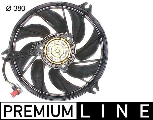 Fan, engine cooling - CFF290000P MAHLE - 1253C9, 1253R7, 0508.1708