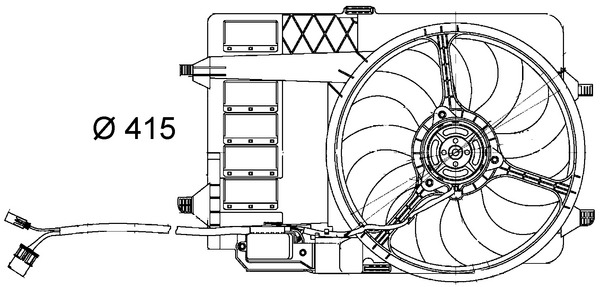 Fan, engine cooling - CFF29000S MAHLE - 17101475577, 0502.2011, 0502746