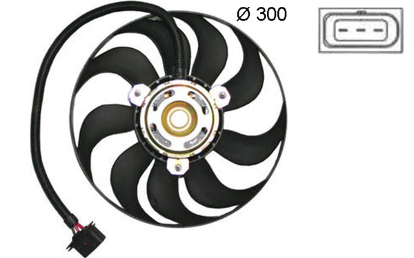 Fan, engine cooling - CFF377000S MAHLE - 1C0959455C, 1J0959455M, 6N0959455L