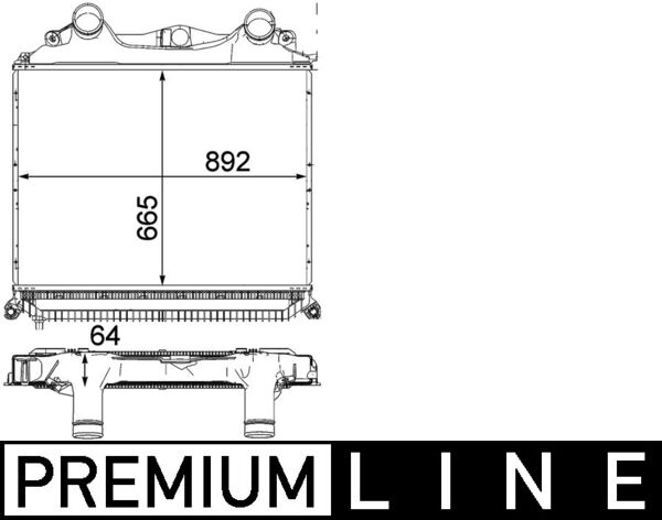 CI121000P, Ladeluftkühler, MAHLE, 81061300204, 81.06130-0233, 81061300199, 81.06130.0217, 81061300217, 81.06130.0233, 0737.3007, 267009N, 30204, 97048, IC139004, MN4056