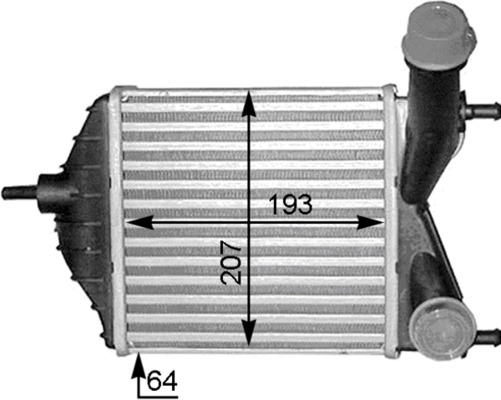 CI378000S, Charge Air Cooler, MAHLE, 0000051733052, 0051733052, 46836770, 0051802117, 51733052, 51802117, 0704.3026, 087008N, 103605, 17004280, 30862, 31-0463, 344890, 351319200343, 60174280, 709030, 817882, 96703, DIT09101, FT4280, RA8110990, 351319201440, 7043026