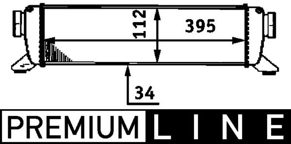 Ladeluftkühler - CI63000P MAHLE - 1685000000, A1685000000, 0100.999.0000