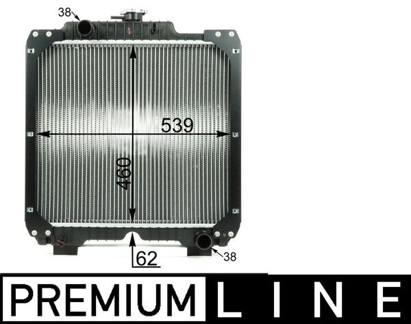 CR1936000P, Radiator, engine cooling, MAHLE, 84175586, 87681422, 84250074, 87681423, 87610780, 87637729, 404916, 440302N, 54069, D7AG022TT, IH175586, NH2003