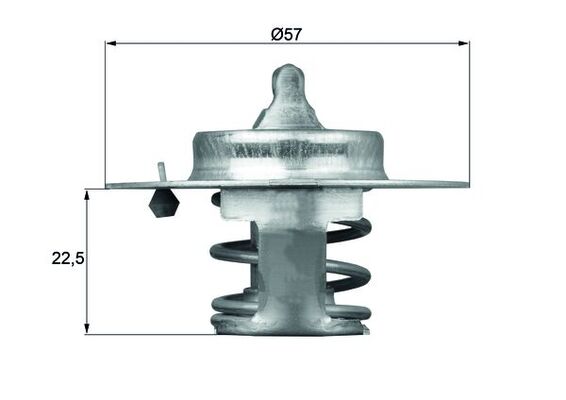 TX6083D, Termostat, chladivo, Termostat, MAHLE, 0009150072380, 133747, 9150072380, 91500723, 915007380, 208-82J, 2620.82/J, 3061.82, 350246, 78209S, 819900, QTH182K, TH09082G1, TH2620.82J