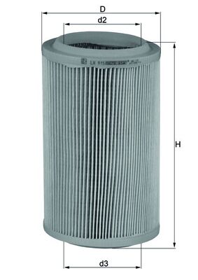 Vzduchový filtr - LX915 MAHLE - 60599633, 60666652, 60603982